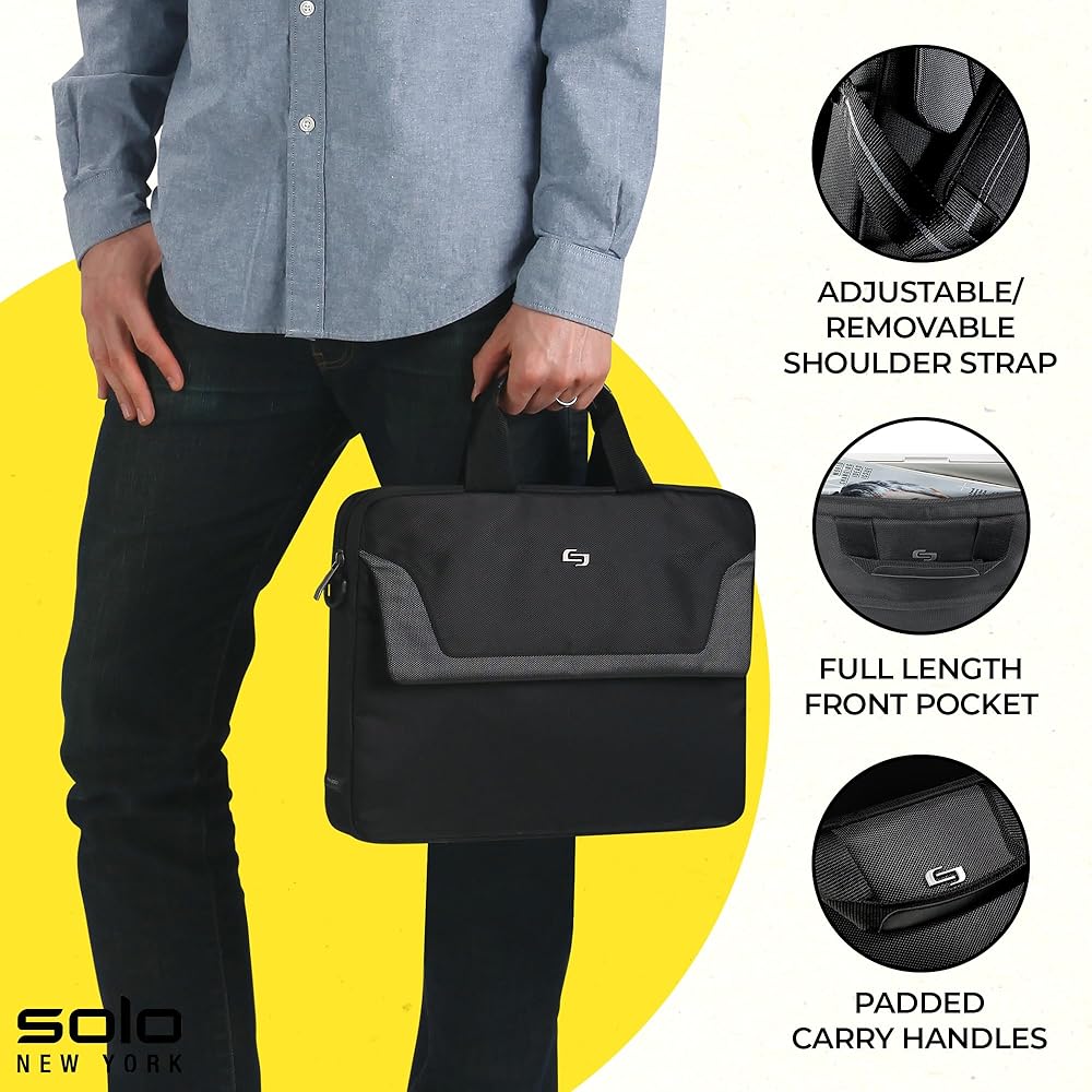Amazon.com: Solo New York Briefcase - Laptop Carrying Bag for